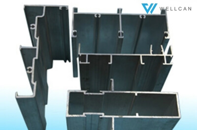 Aluminium Extrusion Profile for Sliding Window and Door, Black Anodized