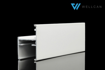 Aluminium Extruded Profiles, White Powder Coating